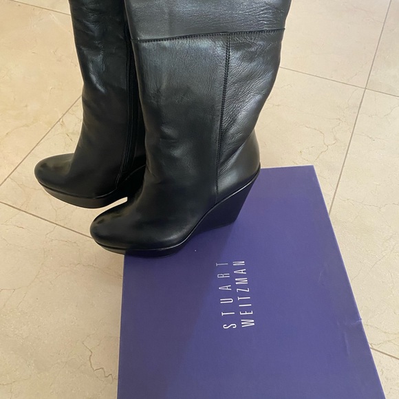 Brand new never been worn original Stuart Weitzman, Molten 2 boots wedge boot. - Picture 1 of 11
